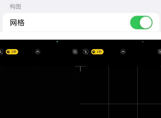 兴海苹果手机维修网点分享iPhone如何开启九宫格构图功能