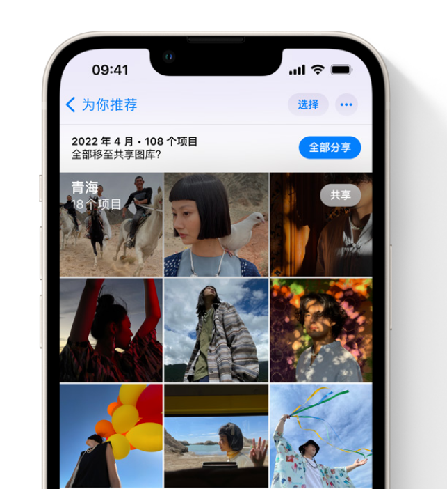 兴海苹果维修网点分享在 iPhone 上使用共享图库 