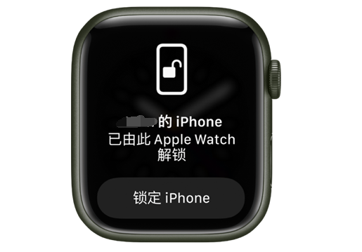 兴海苹果手机维修分享用 AppleWatch 解锁配备面容 ID 的 iPhone方法 