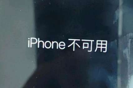 兴海苹果服务网点分享锁屏界面显示“iPhone 不可用”如何解决 