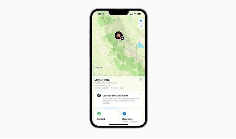 兴海苹果14维修分享iPhone14系列中 FindMy功能通过卫星分享位置方法教程 