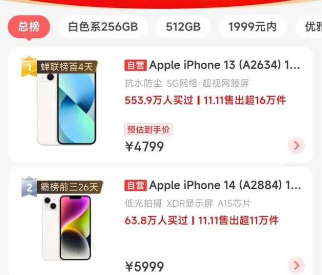 兴海苹果14维修分享iPhone14配置不如同价位的安卓还能大卖 